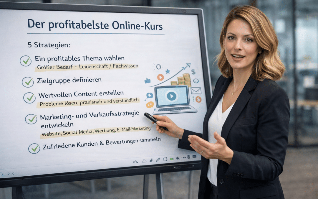 Online-Kurs Ideen: 10 profitable Themen für Ihren ersten Kurs 2026