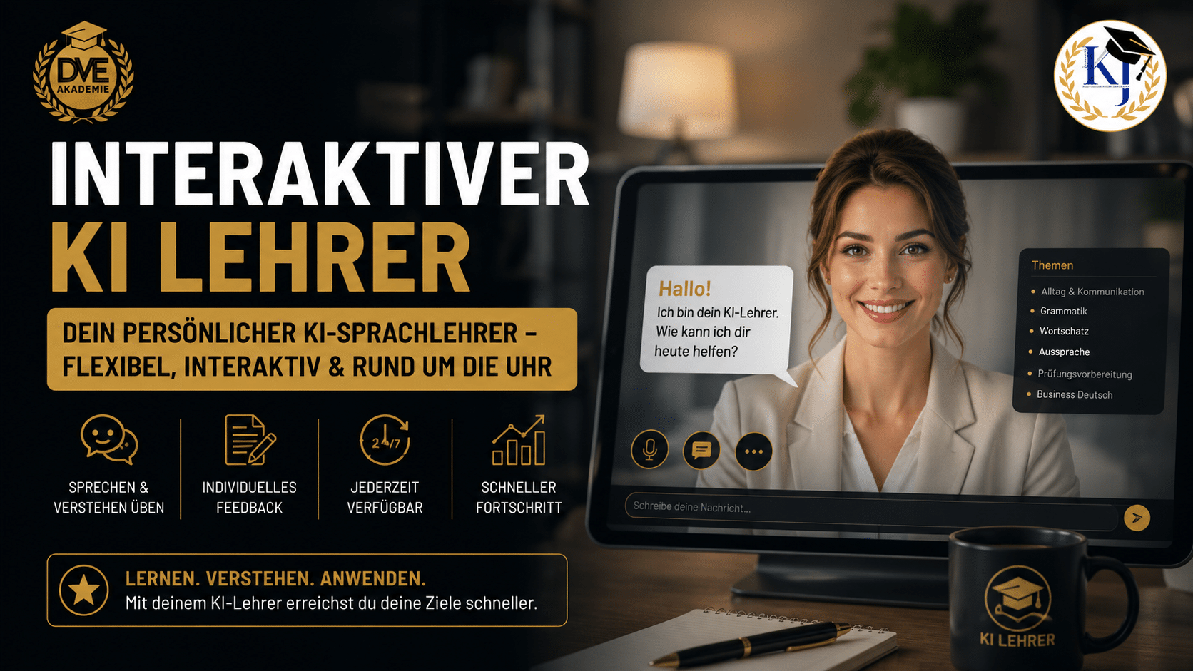 KI Deutschlehrer Online Deutschkurs für Erzieher