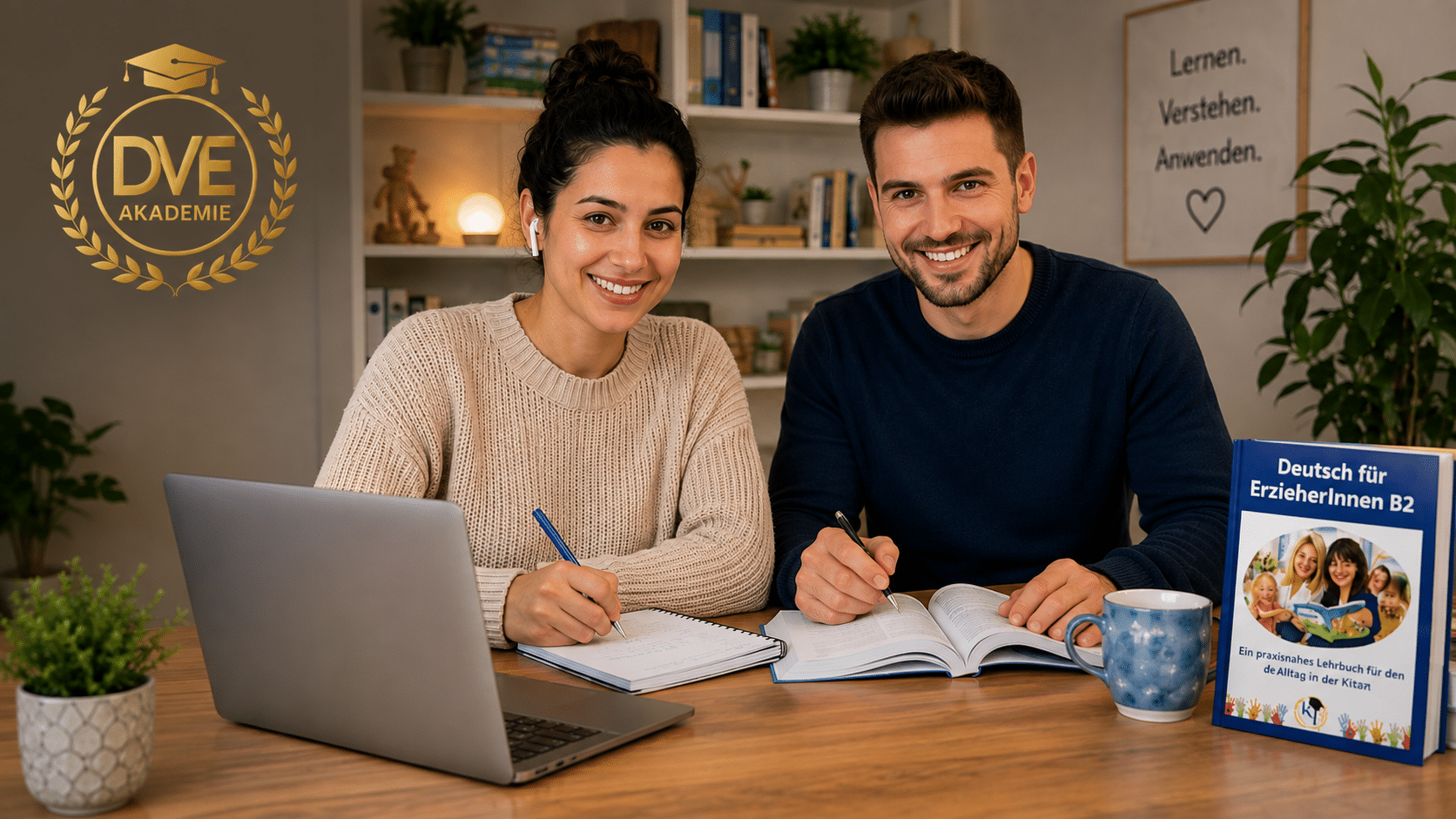 Pädagogische Fachkraft im Online-Gespräch mit der DVE Digitalakademie